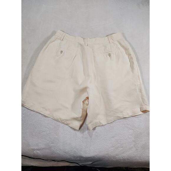 Lords‎ & Taylor The Kensington Collection Men's Linen Blend Shorts 36 Yellow - Picture 8 of 8